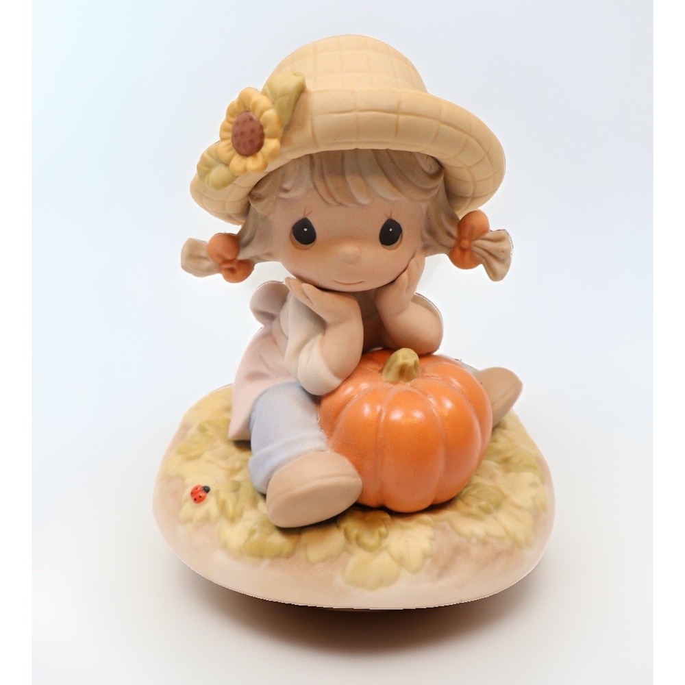 Precious Moments 2001 OH WHAT A WONDER-FALL DAY Country Lane 879096 Pumpkin